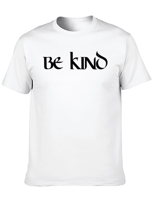 Be Kind Black T-Shirt - Mens Minimalist Design