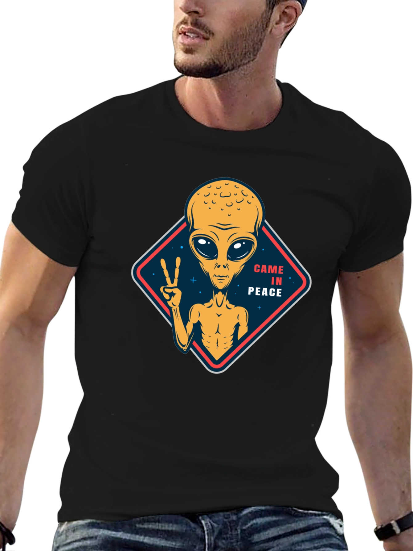 Came in Peace Alien Graphic T-Shirt