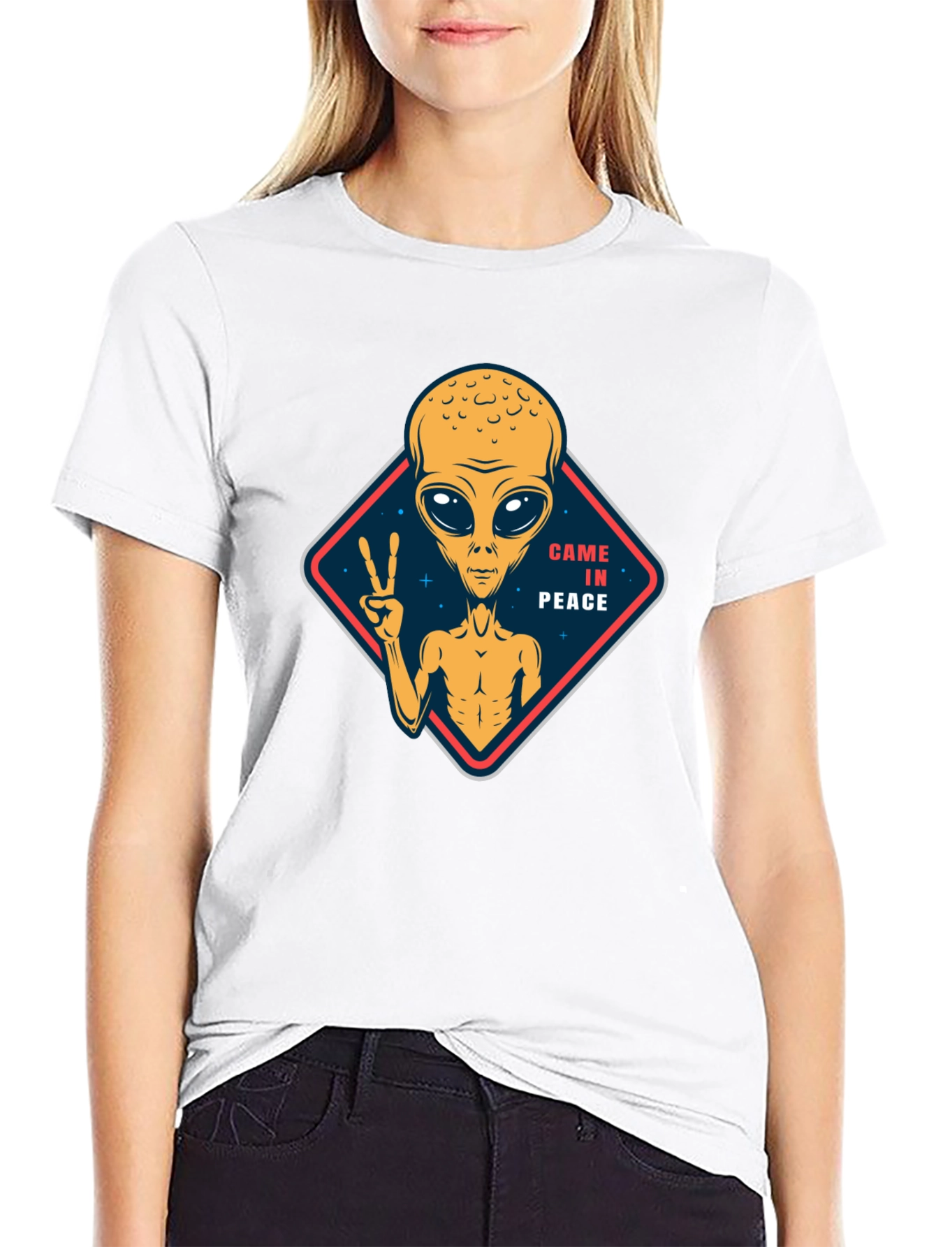 Came in Peace Alien Graphic T-Shirt