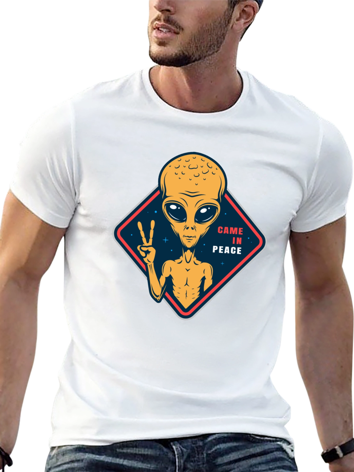 Came in Peace Alien Graphic T-Shirt