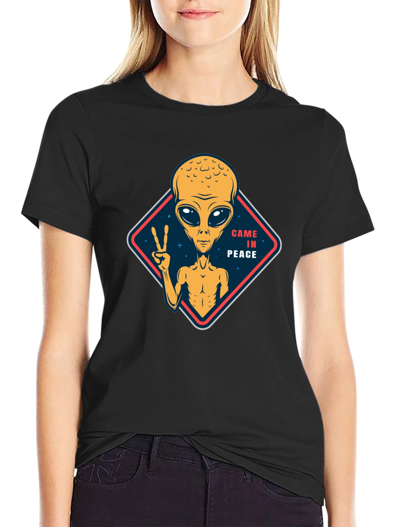 Came in Peace Alien Graphic T-Shirt