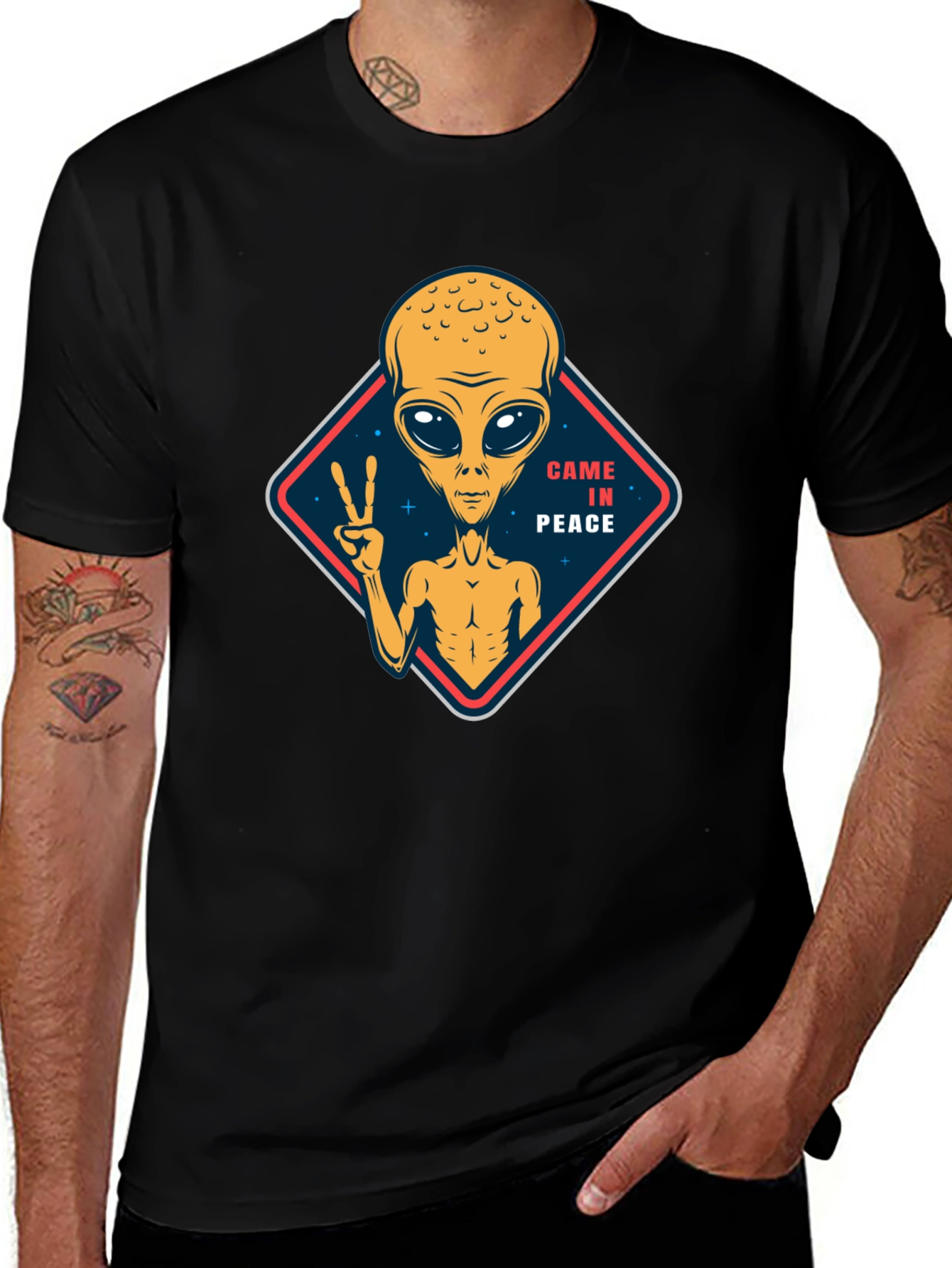 Came in Peace Alien Graphic T-Shirt