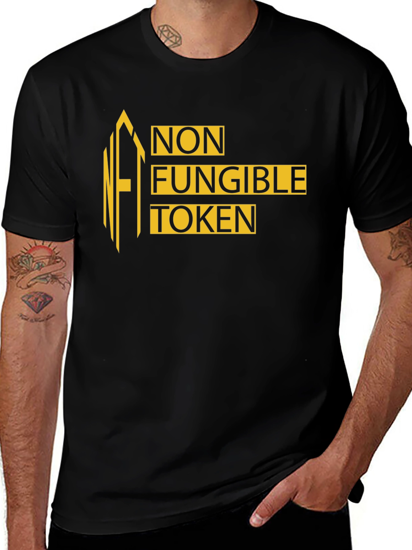 NFT Non-Fungible Token Graphic Tee - Black