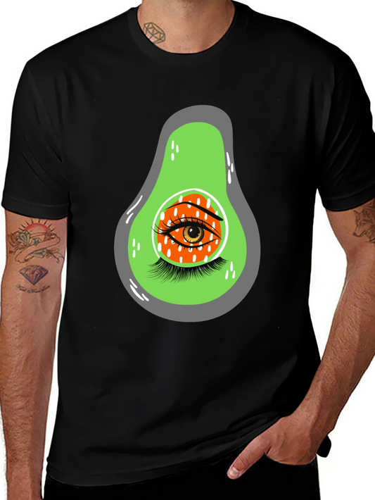 Avocado Eye Graphic Tee - Trendy Unisex T-Shirt