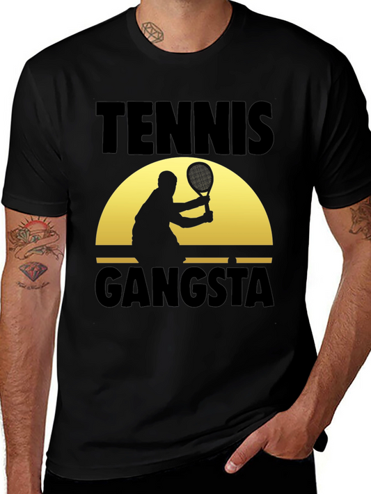 Tennis Gangsta Graphic T-Shirt