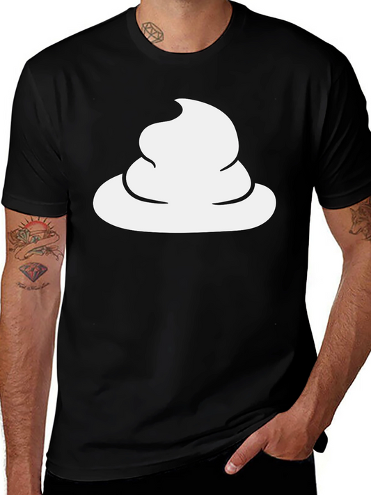 Poop Emoji Black T-Shirt - Funny Novelty Tee