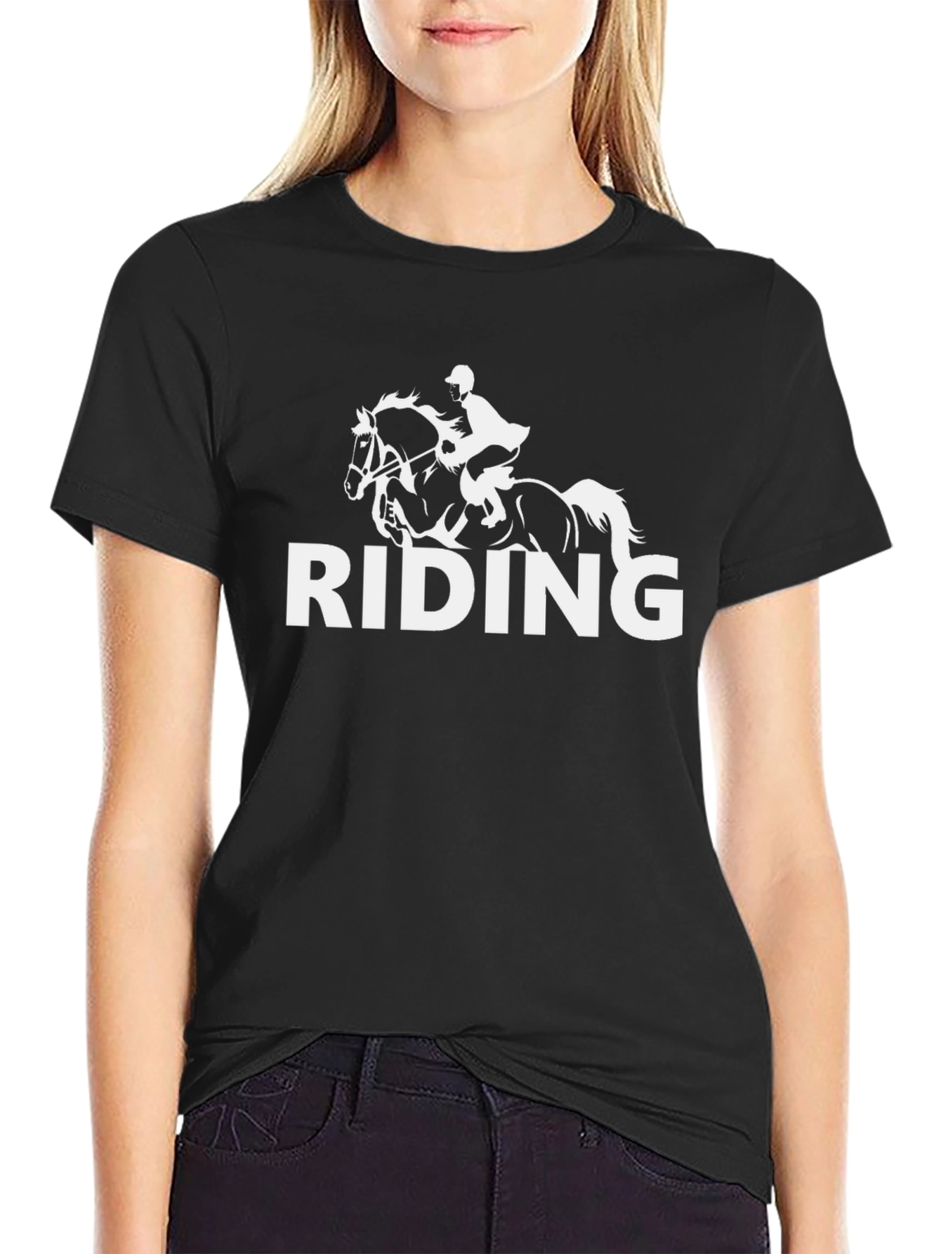 RIDING T-Shirt Horse Lover Equestrian Gift