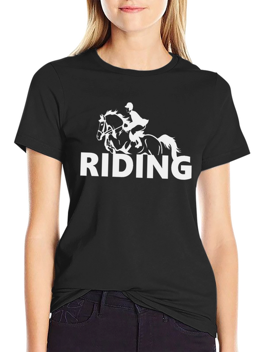 RIDING T-Shirt Horse Lover Equestrian Gift
