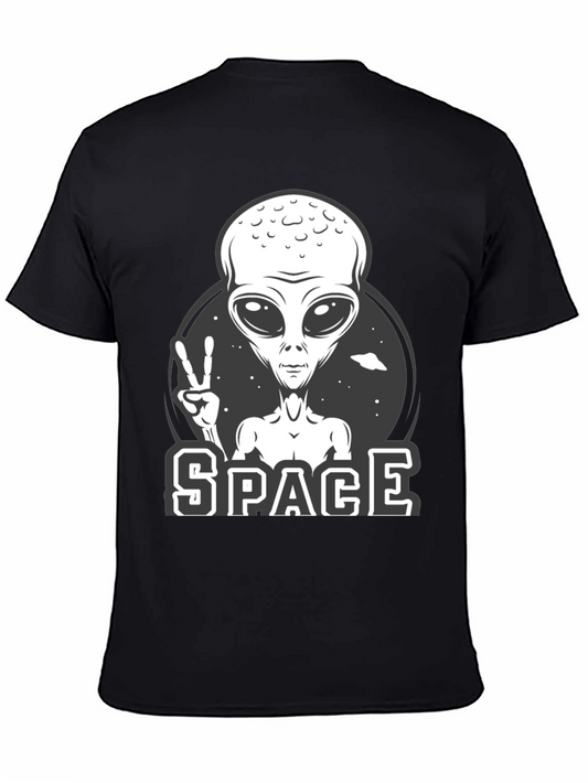 Alien Peace Sign Graphic Tee