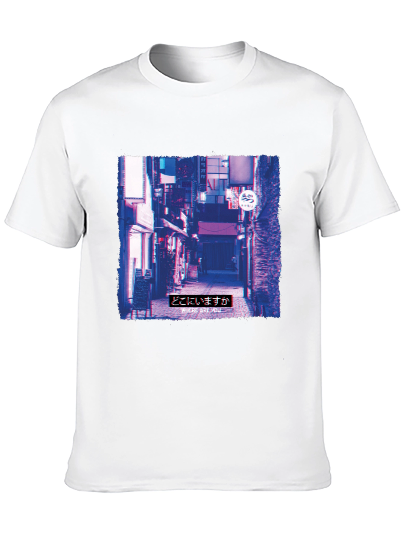 Urban Alley Graphic Print Tee - Black