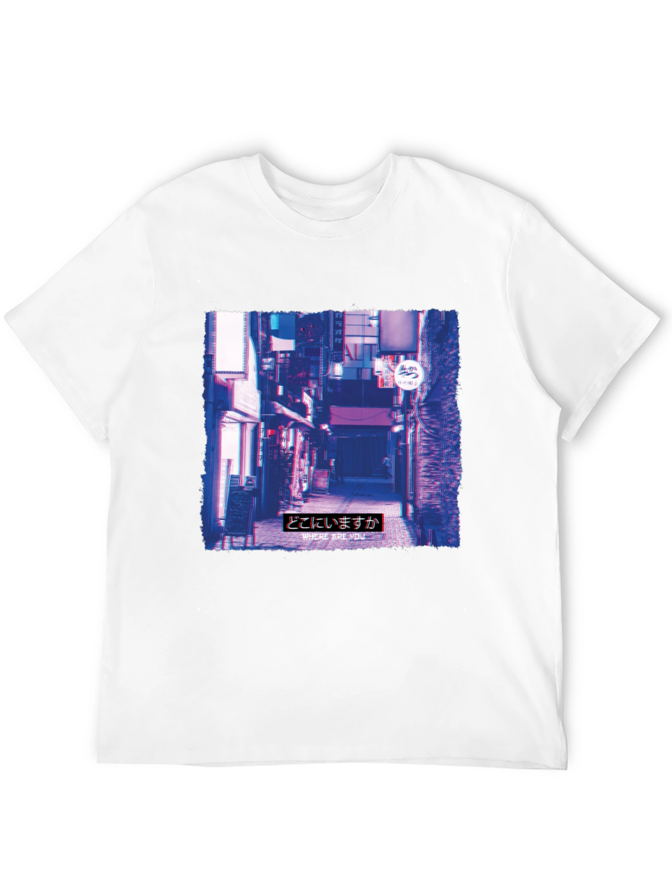 Urban Alley Graphic Print Tee - Black