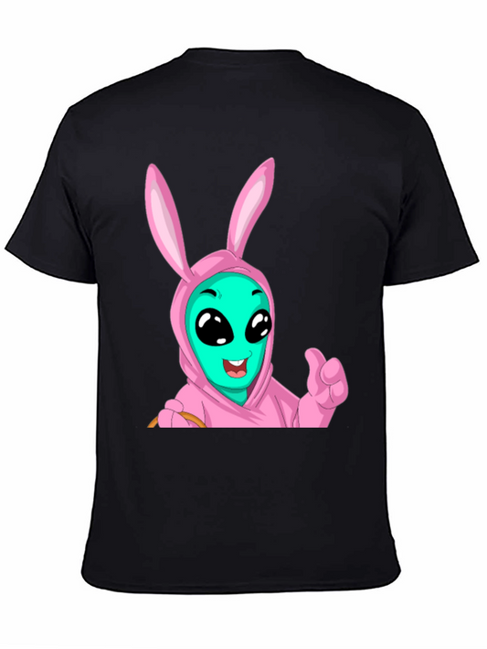 Alien Bunny Graphic T-Shirt - Funny Easter Tee