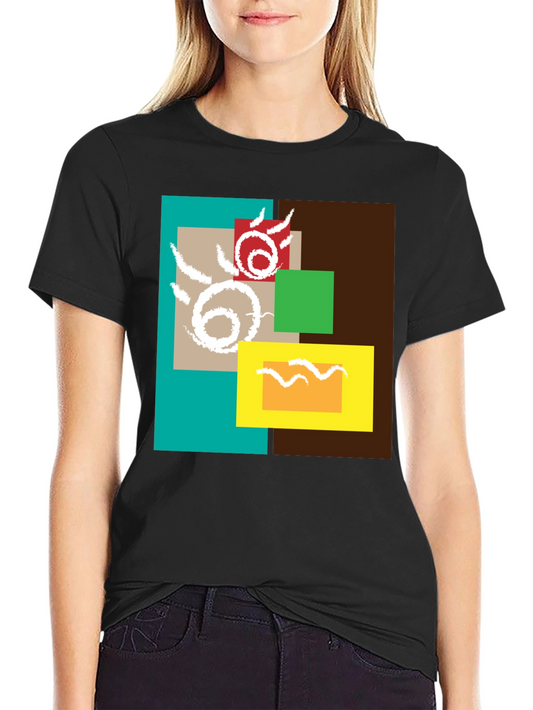 Abstract Geometric Design T-Shirt