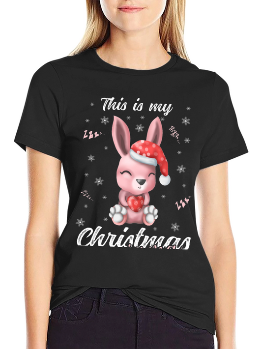 Cute Christmas Bunny T-shirt