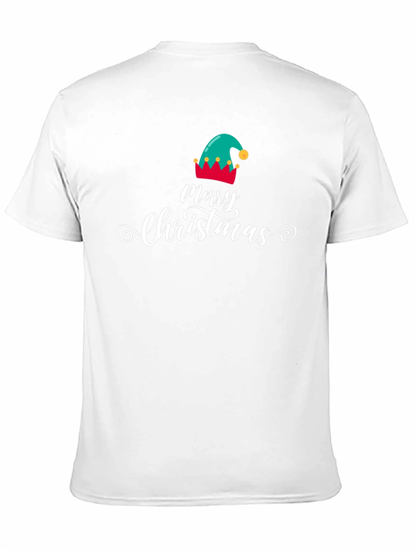 Merry Christmas Elf Hat Graphic T-Shirt