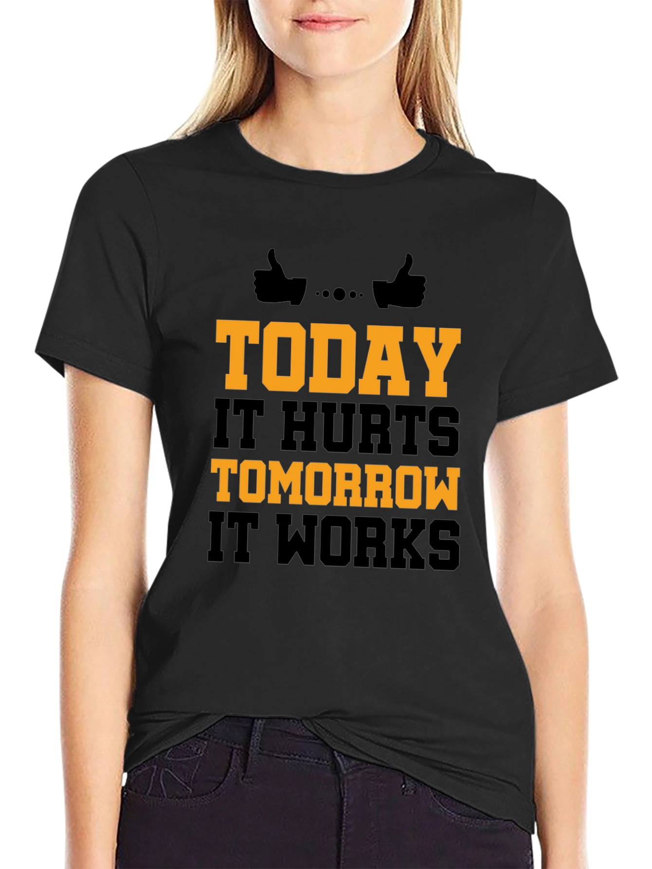 Motivational Workout T-Shirt - Today It Hurts