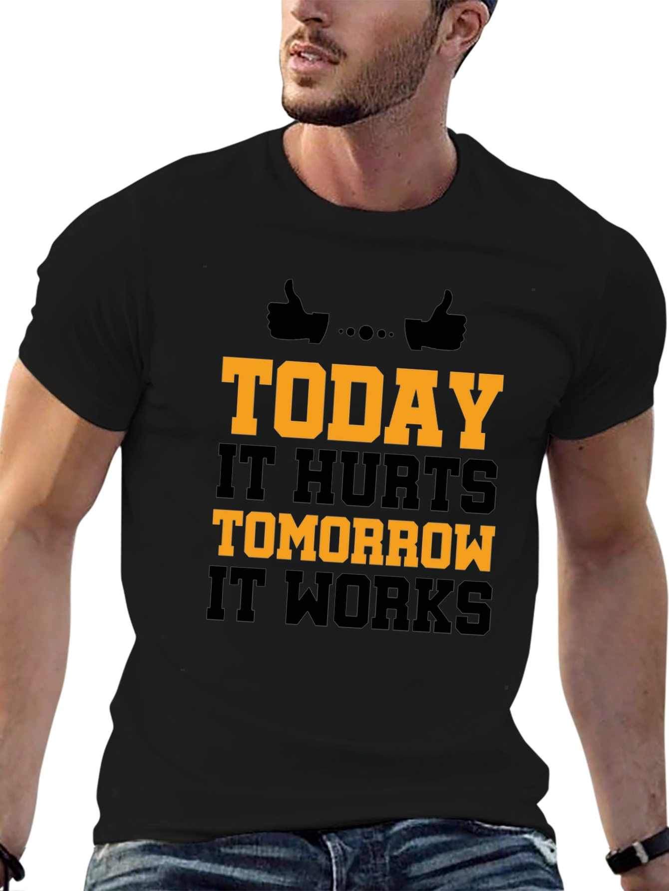 Motivational Workout T-Shirt - Today It Hurts