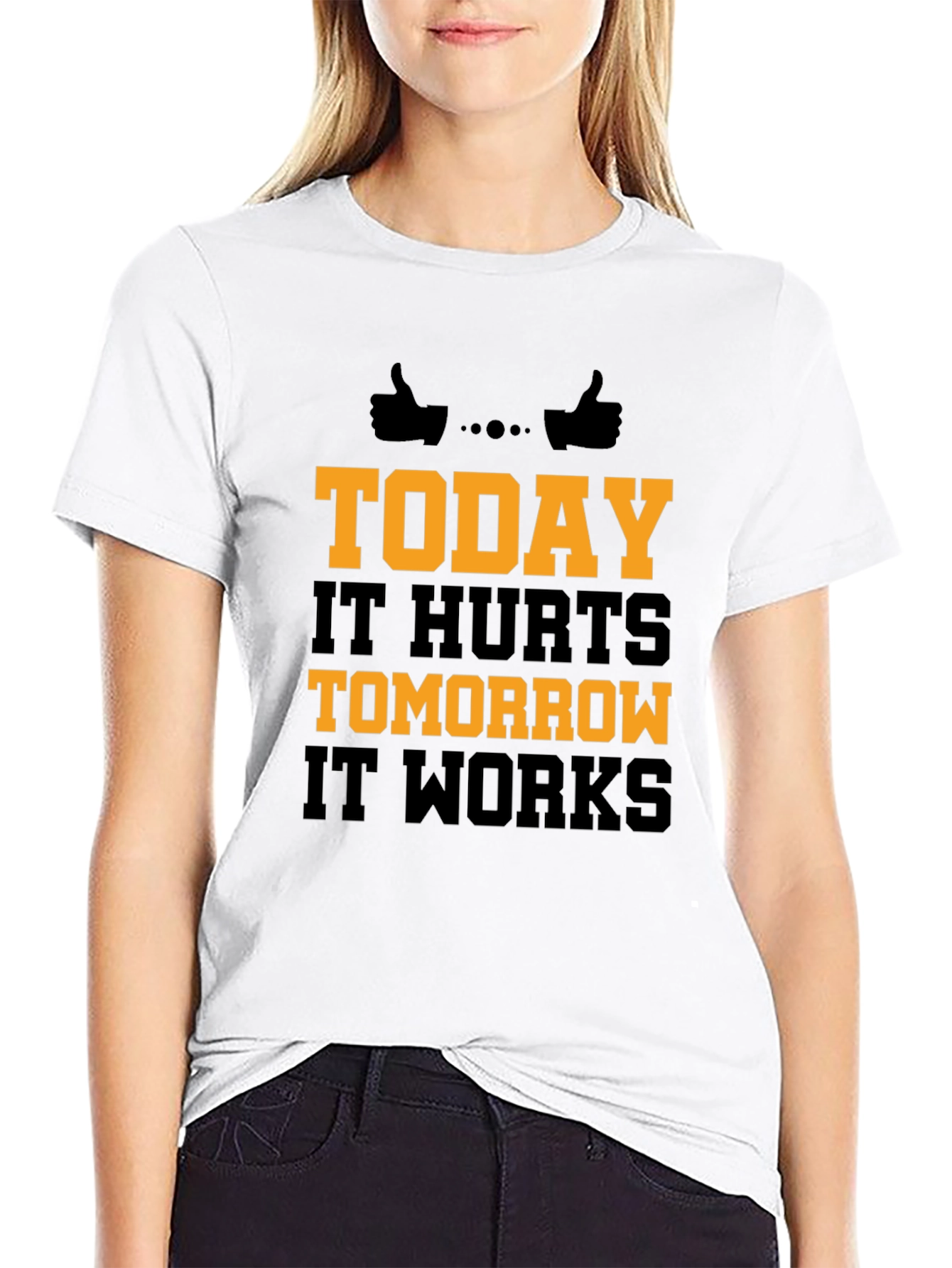 Motivational Workout T-Shirt - Today It Hurts