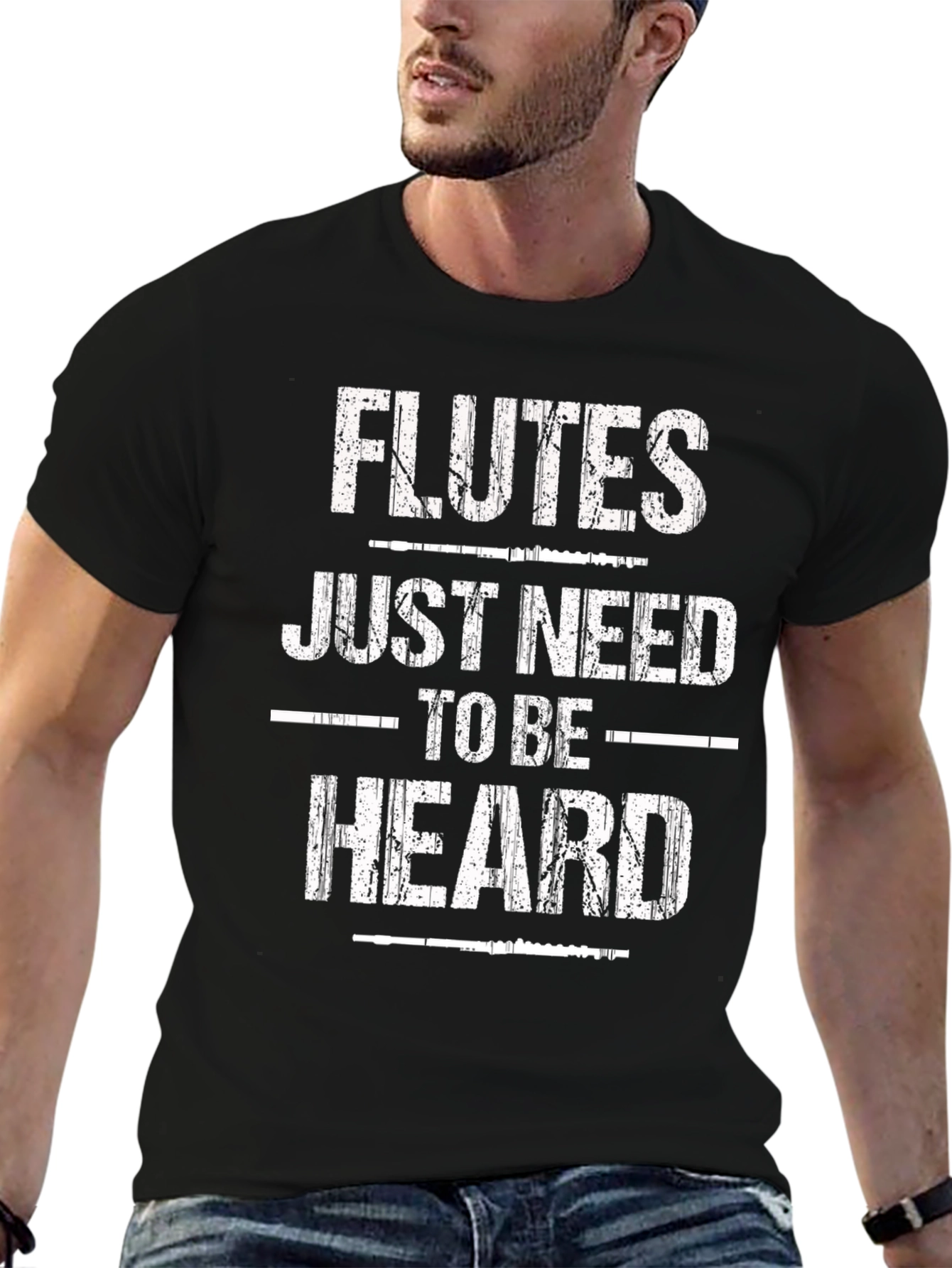 Flutes Need to be Heard Graphic T-Shirt