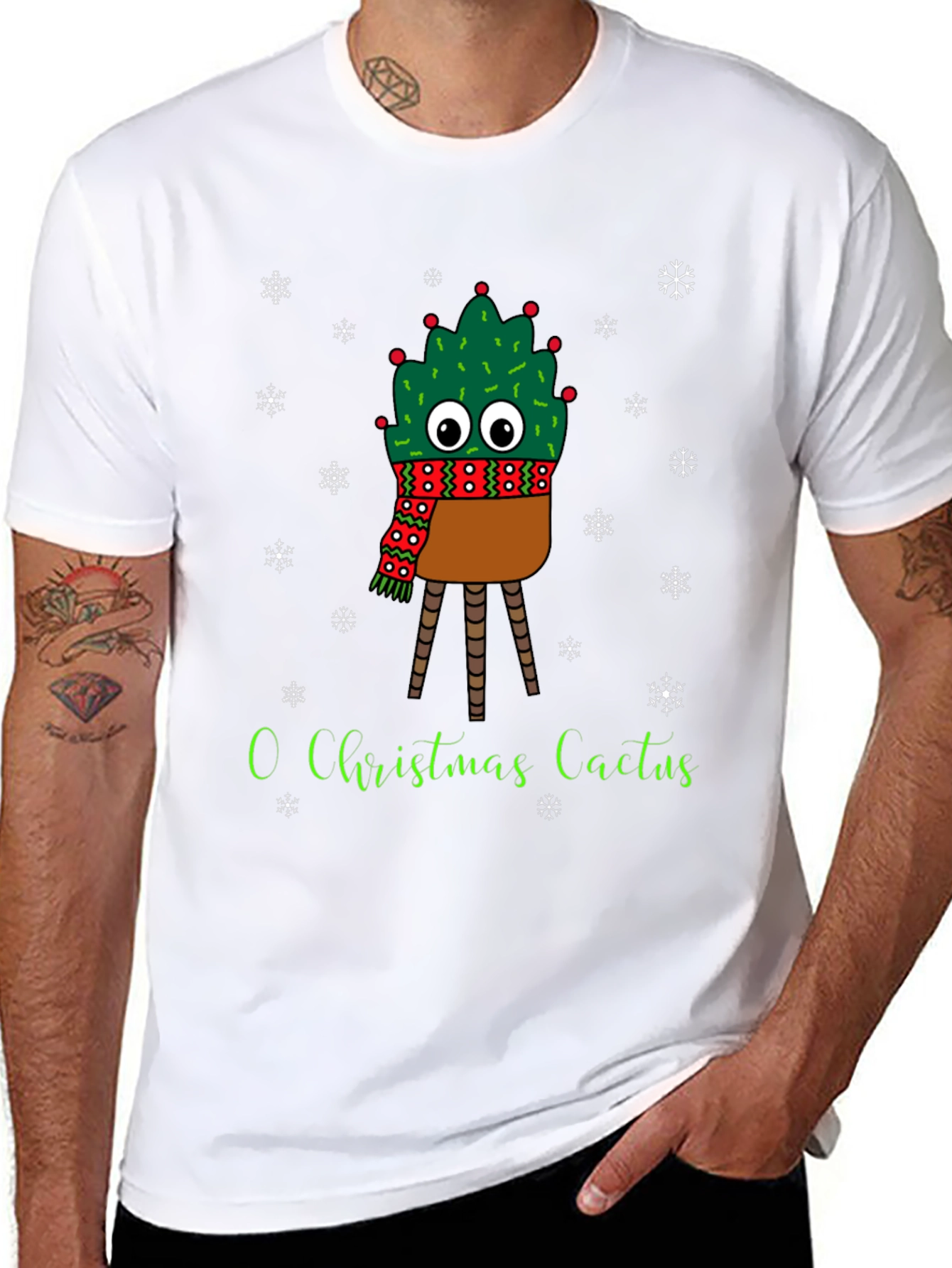 O Christmas Cactus T-Shirt Funny Holiday Tee