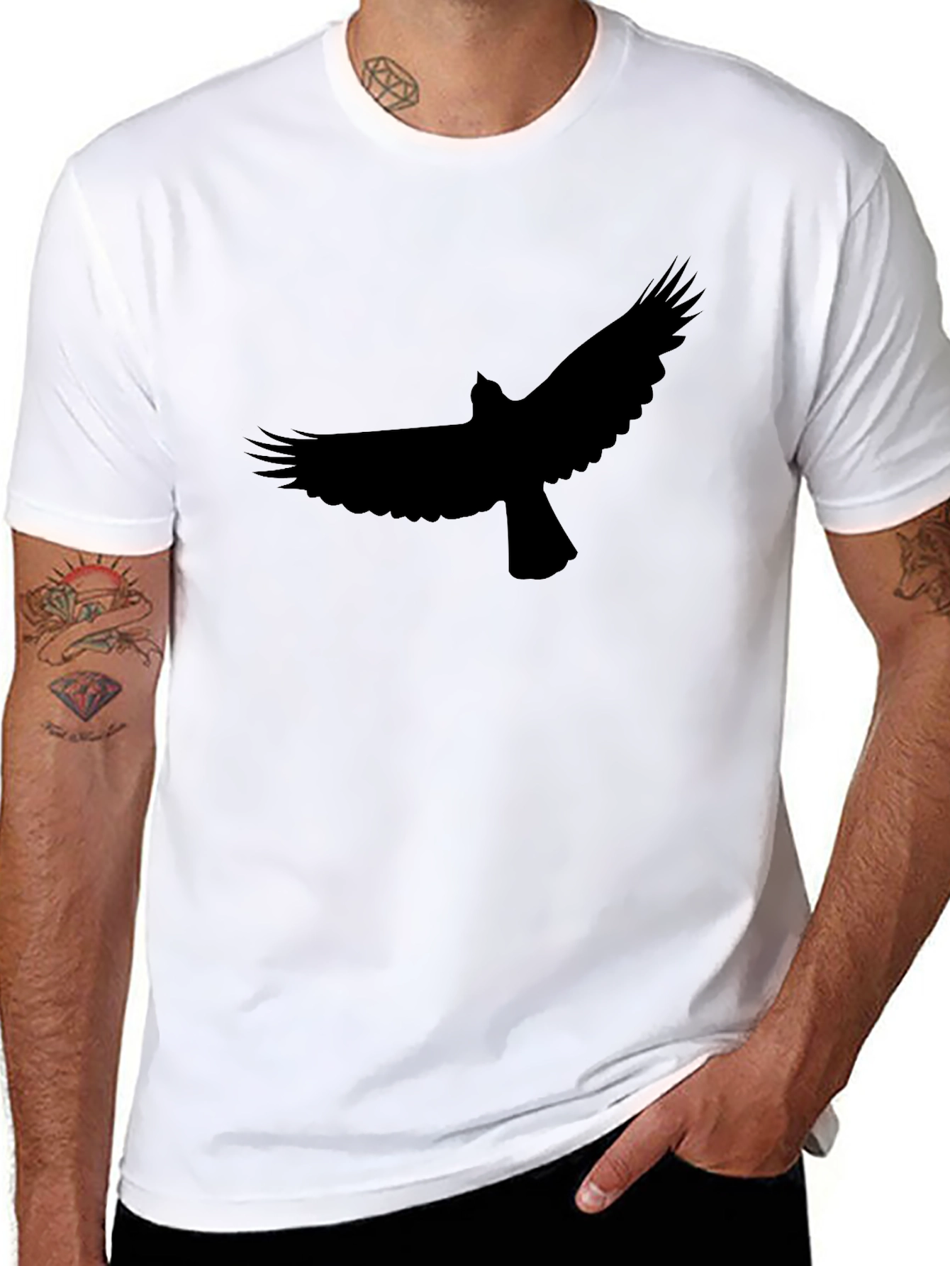 Raven Graphic Tee - Mens Black T-Shirt