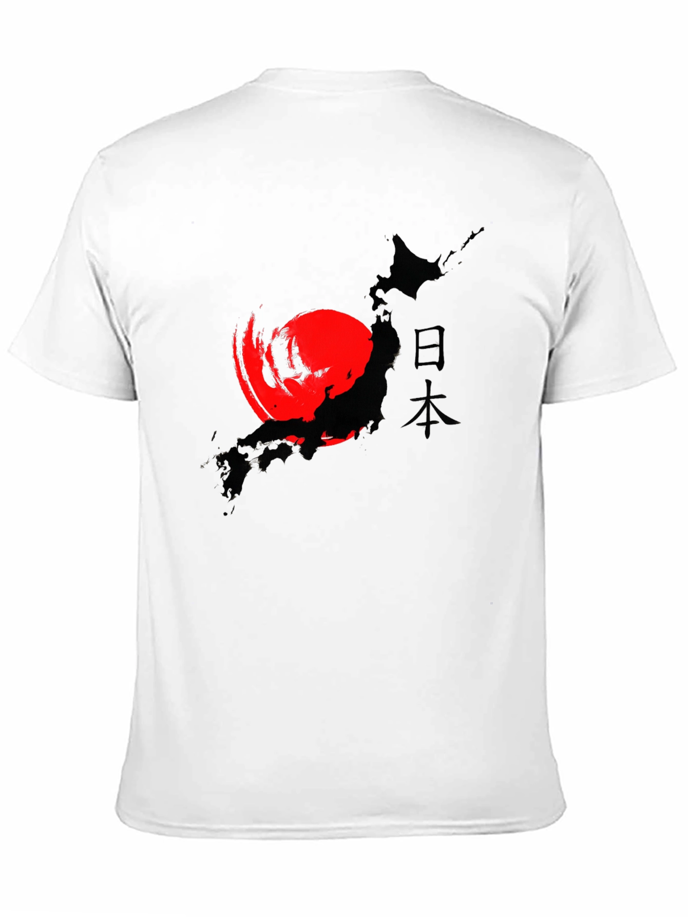 Japanese Map Graphic T-Shirt - Stylish Black Tee