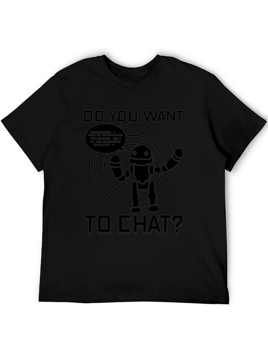 Chat Robot T-Shirt - Mens Graphic Tee