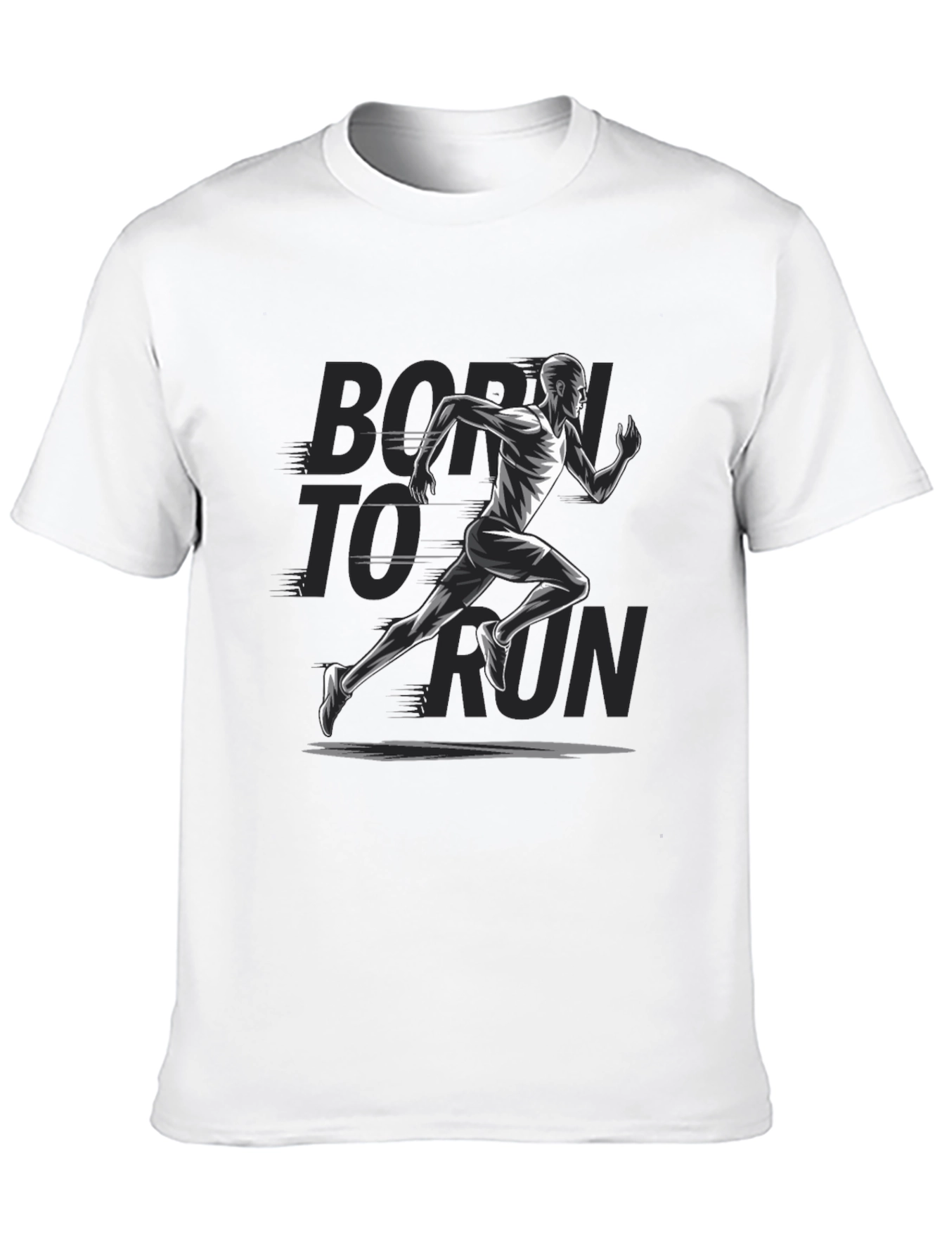 Born to Run Graphic T-Shirt - Black