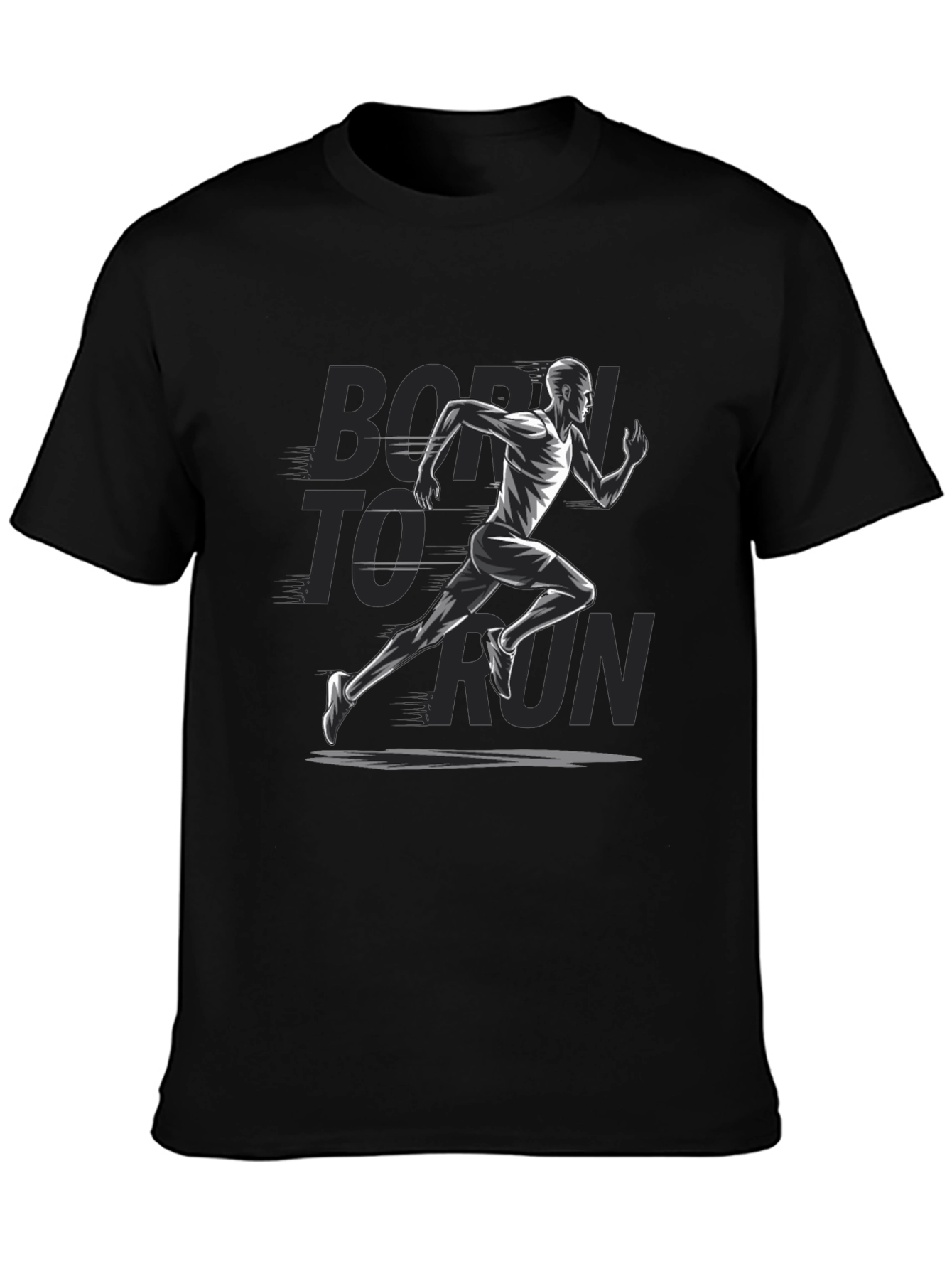 Born to Run Graphic T-Shirt - Black