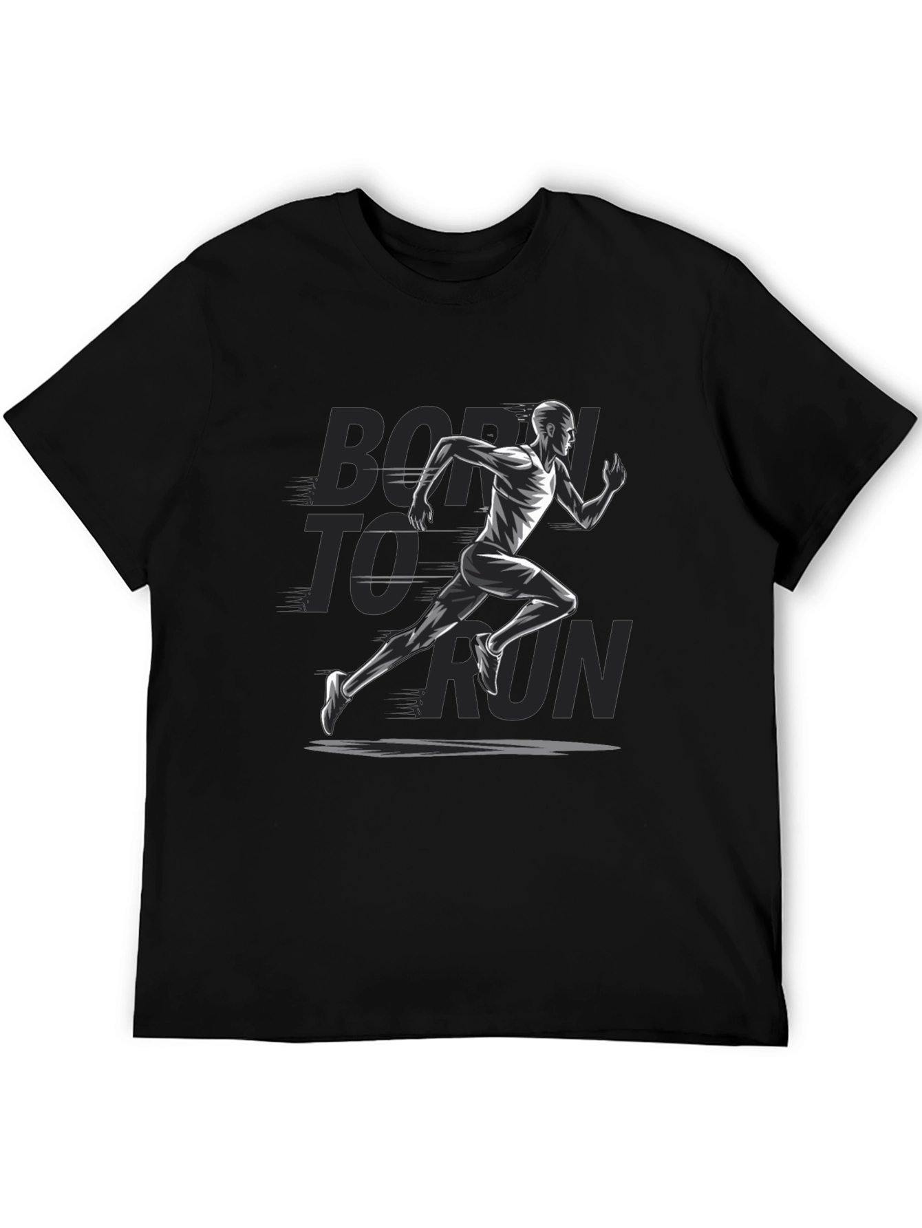 Born to Run Graphic T-Shirt - Black