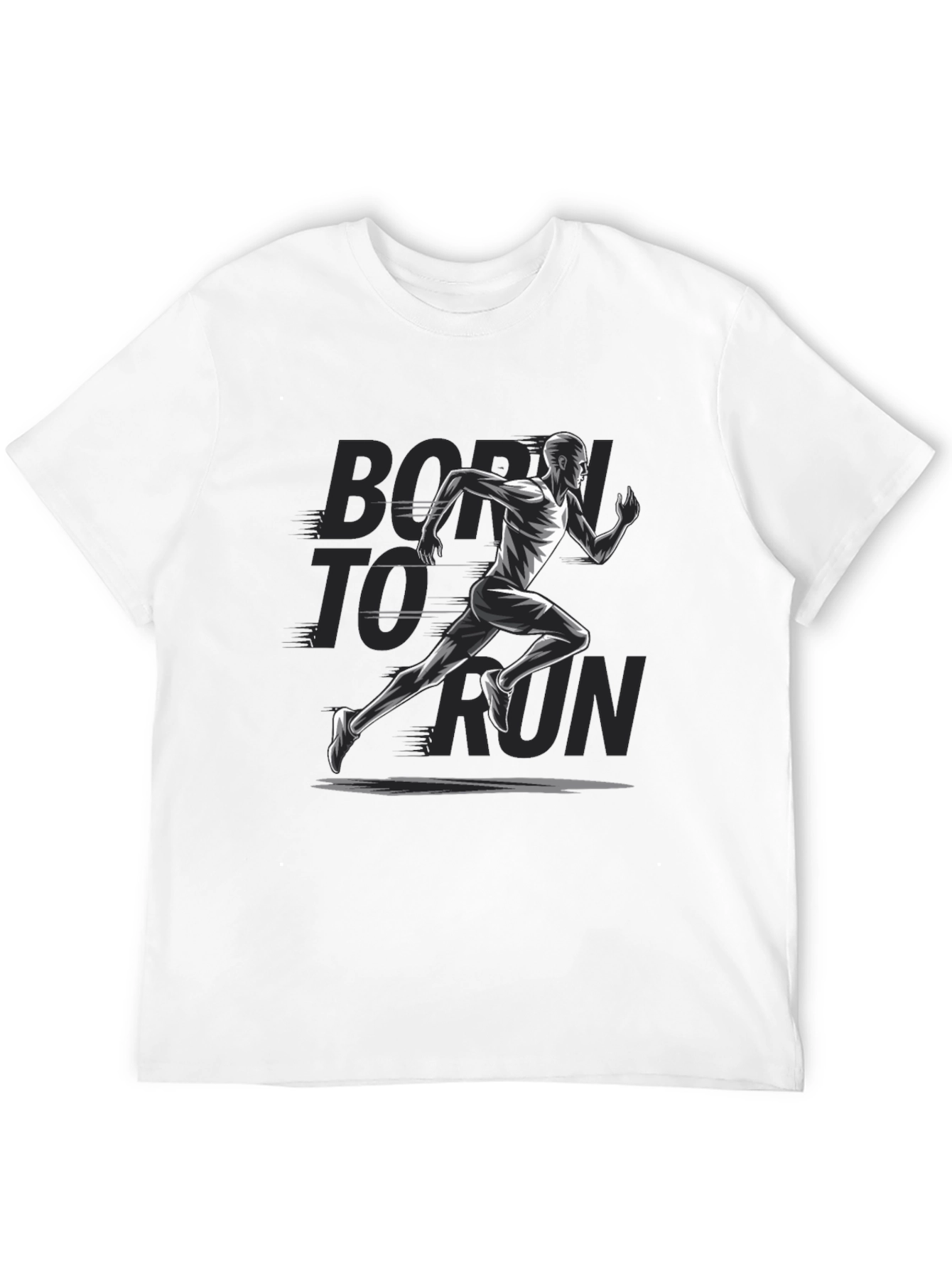 Born to Run Graphic T-Shirt - Black