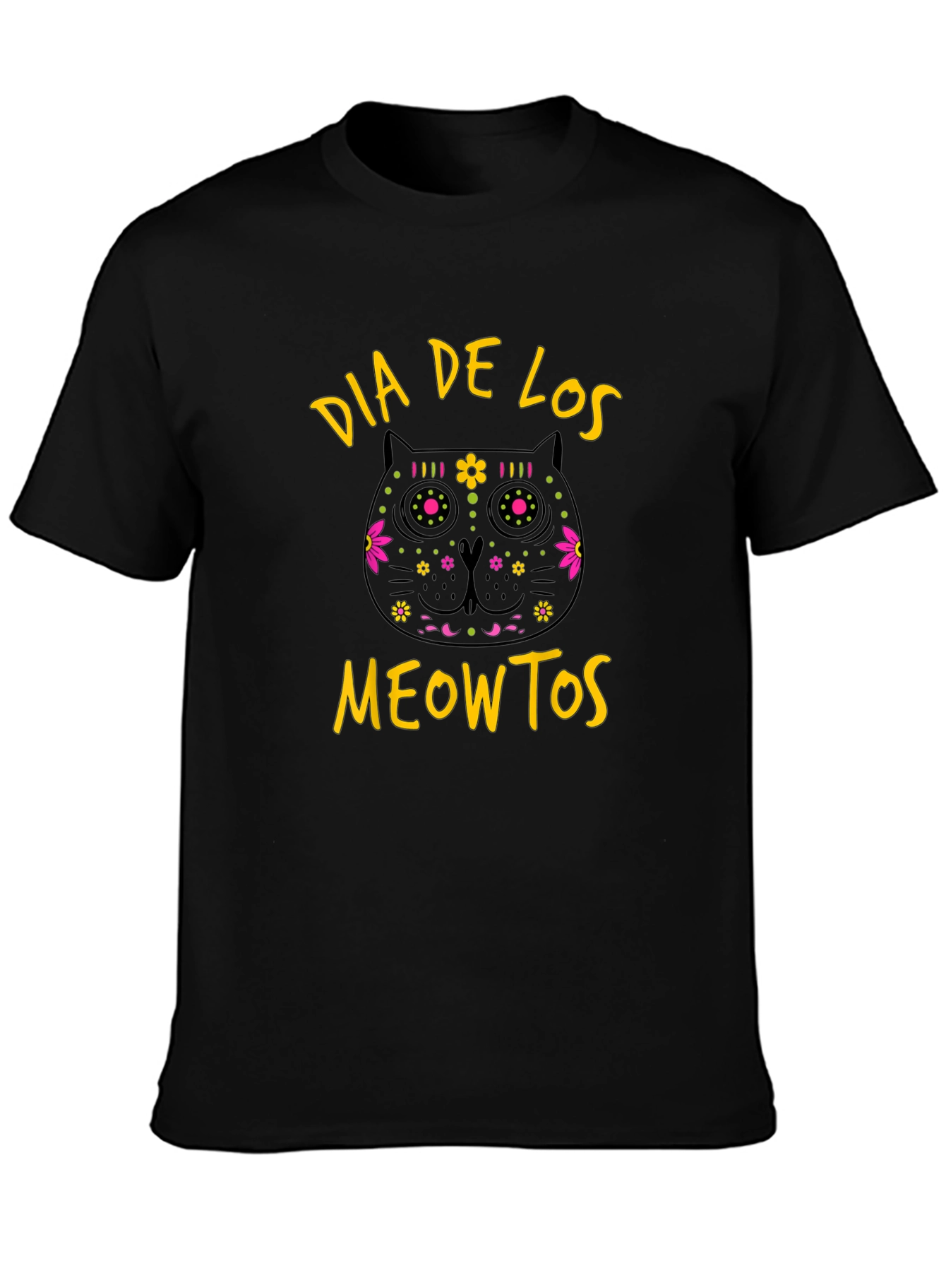 Dia De Los Meowtos Cat T-Shirt