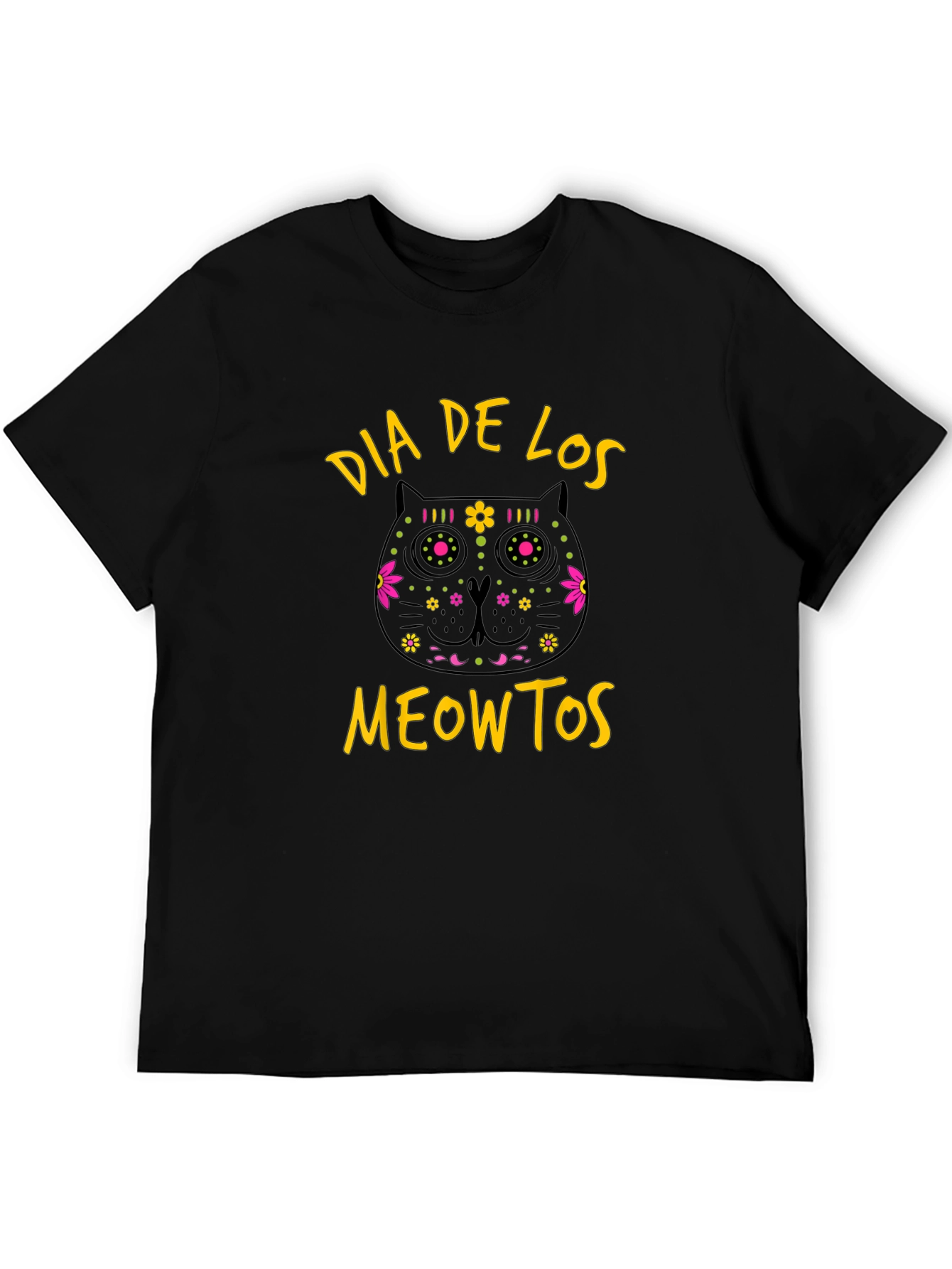 Dia De Los Meowtos Cat T-Shirt