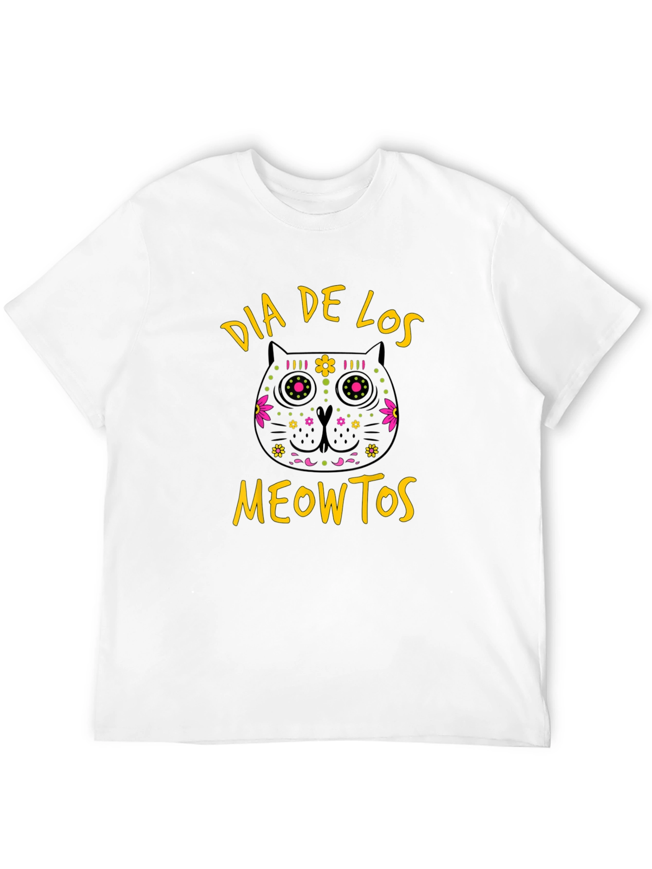 Dia De Los Meowtos Cat T-Shirt