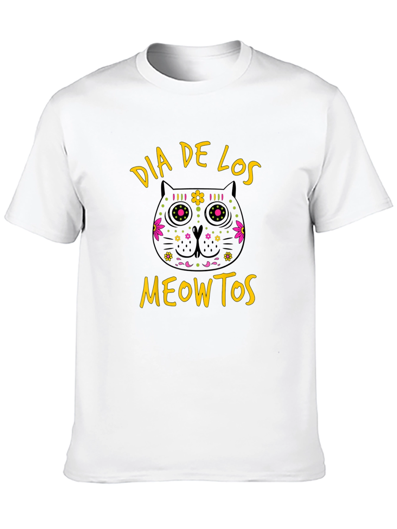 Dia De Los Meowtos Cat T-Shirt