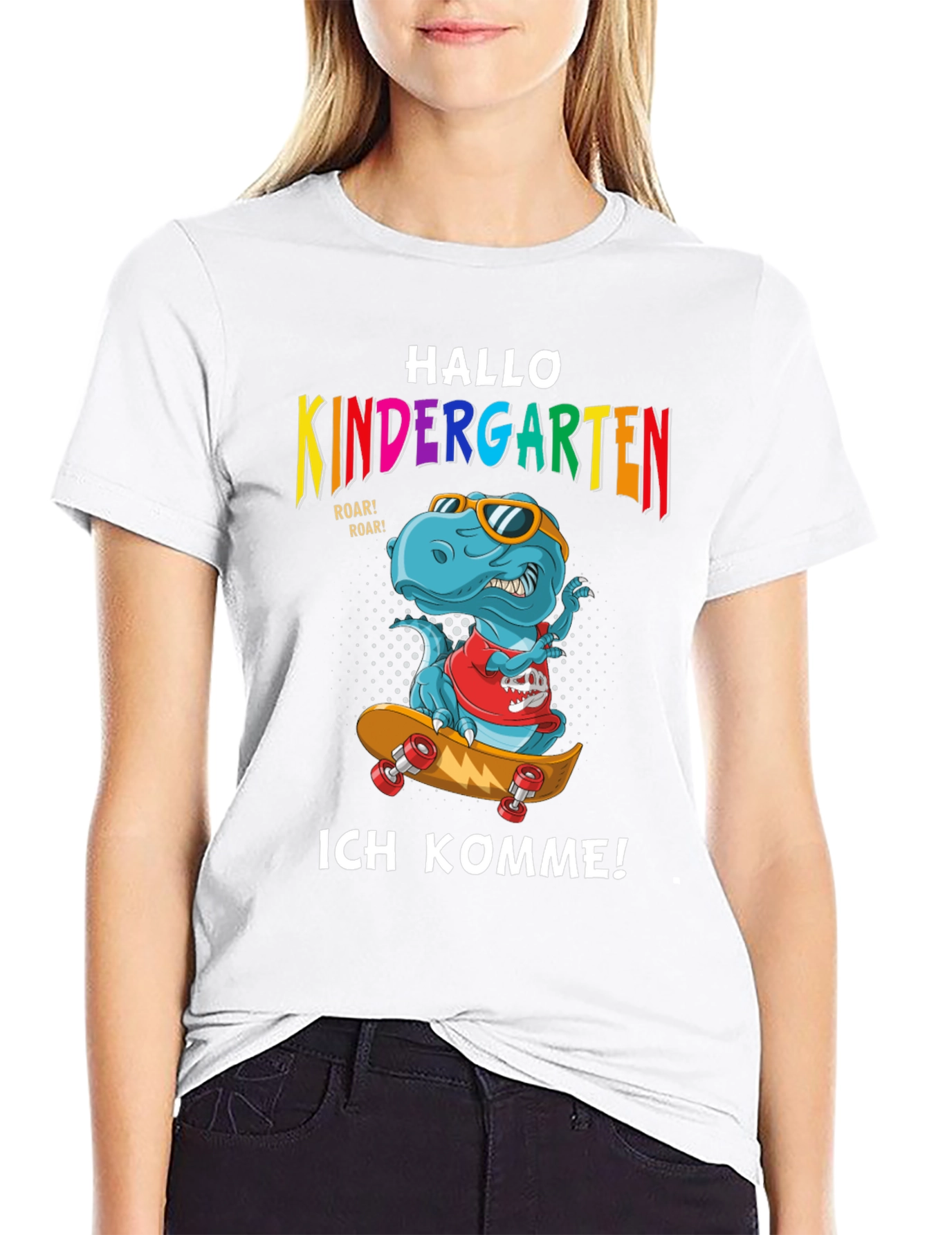 Hallo Kindergarten Dinosaur T-Shirt