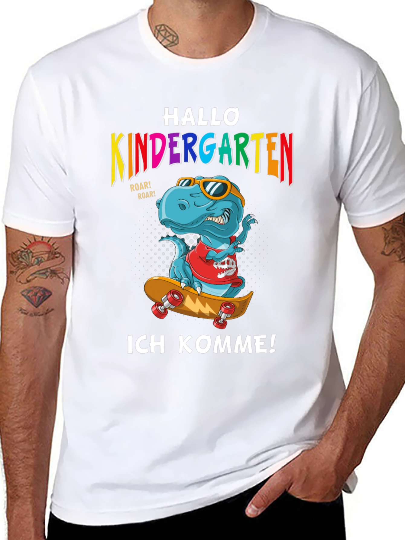 Hallo Kindergarten Dinosaur T-Shirt