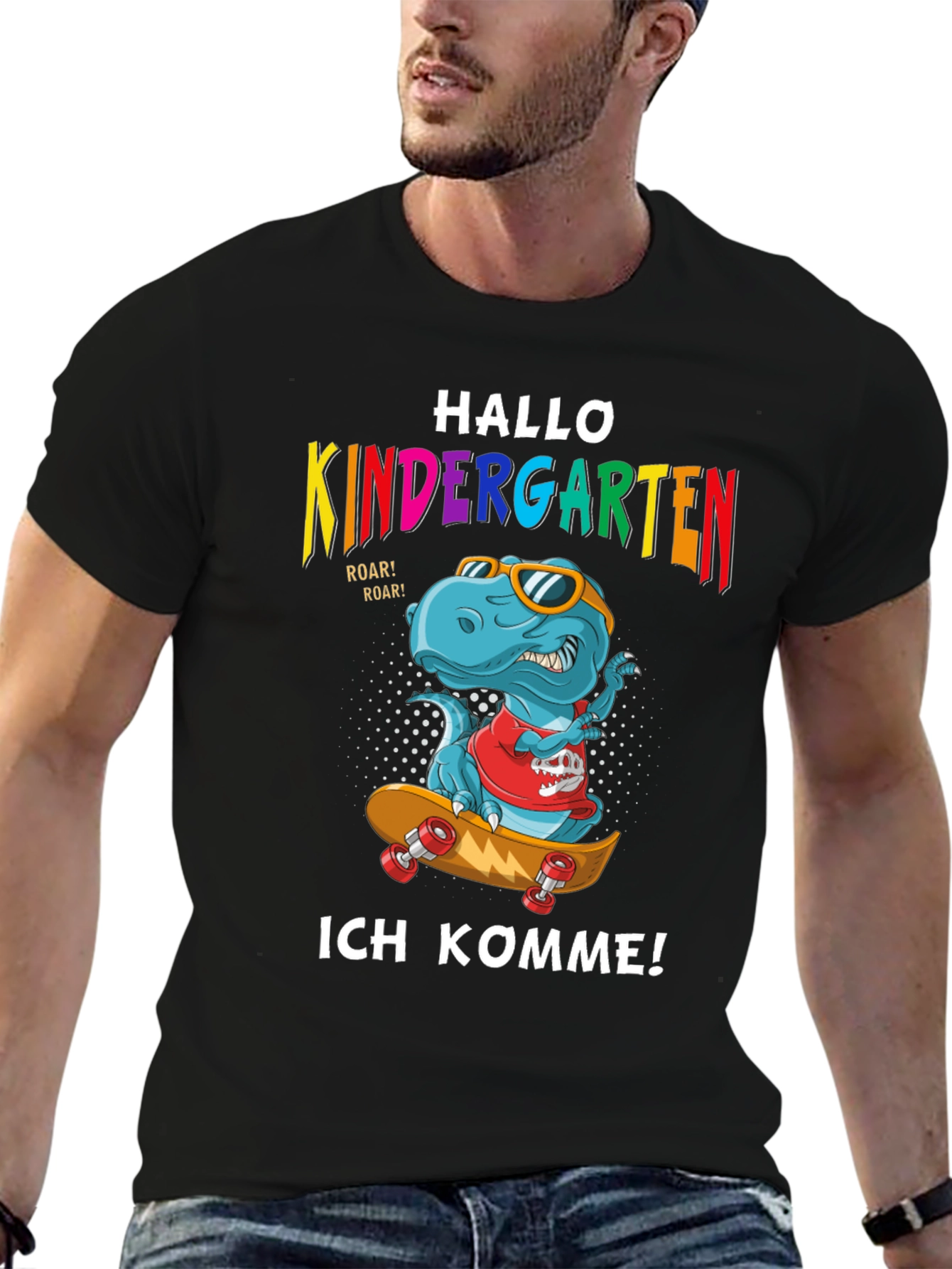 Hallo Kindergarten Dinosaur T-Shirt