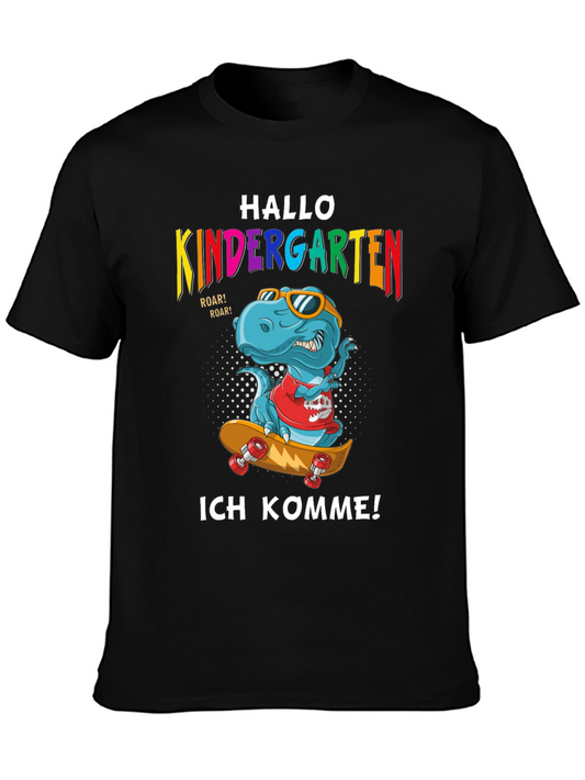 Hallo Kindergarten Dinosaur T-Shirt