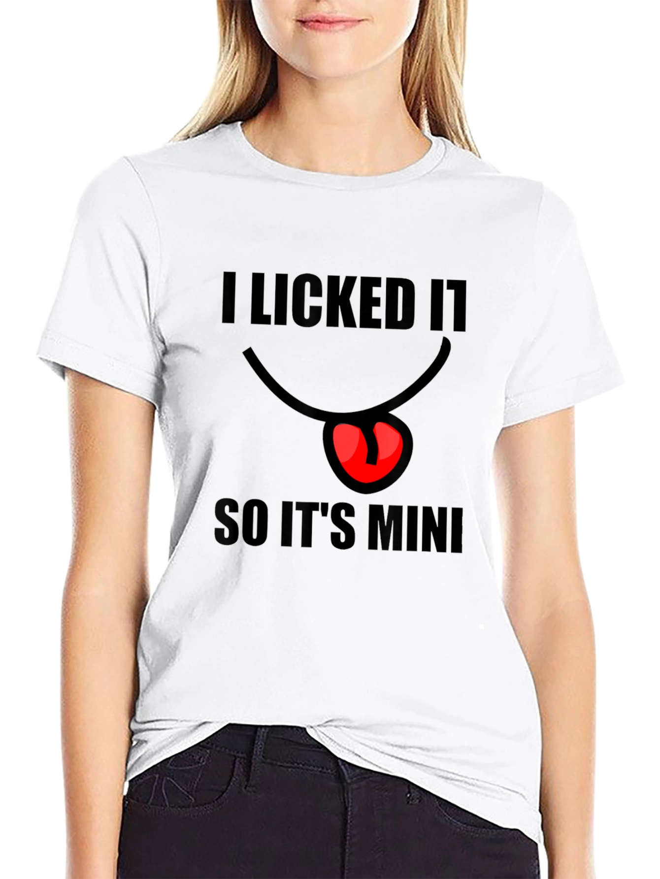 I Licked It So Its Mine Mens Black T-Shirt