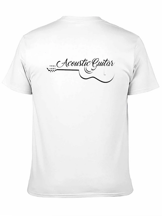 Acoustic Guitar Graphic Tee - Stylish Music Lover Shirt