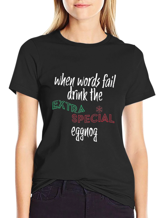 Festive Eggnog T-Shirt - Holiday Cheer