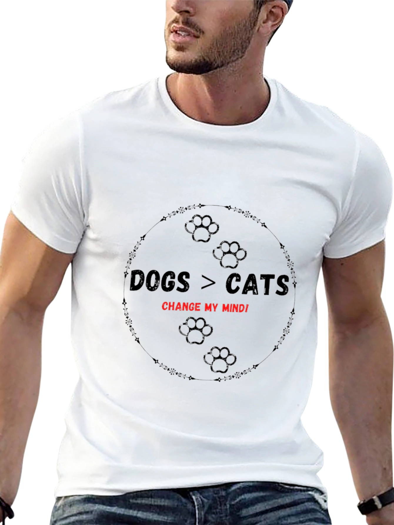 Dogs > Cats Change My Mind T-Shirt