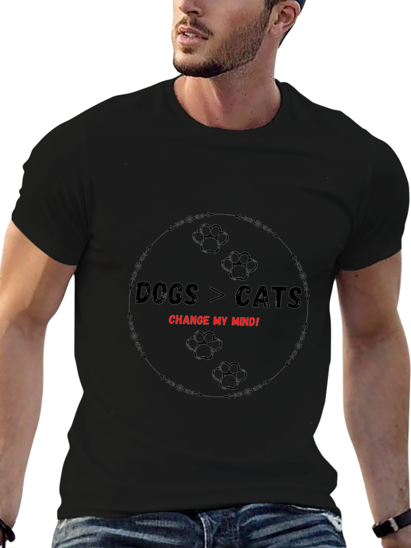 Dogs > Cats Change My Mind T-Shirt