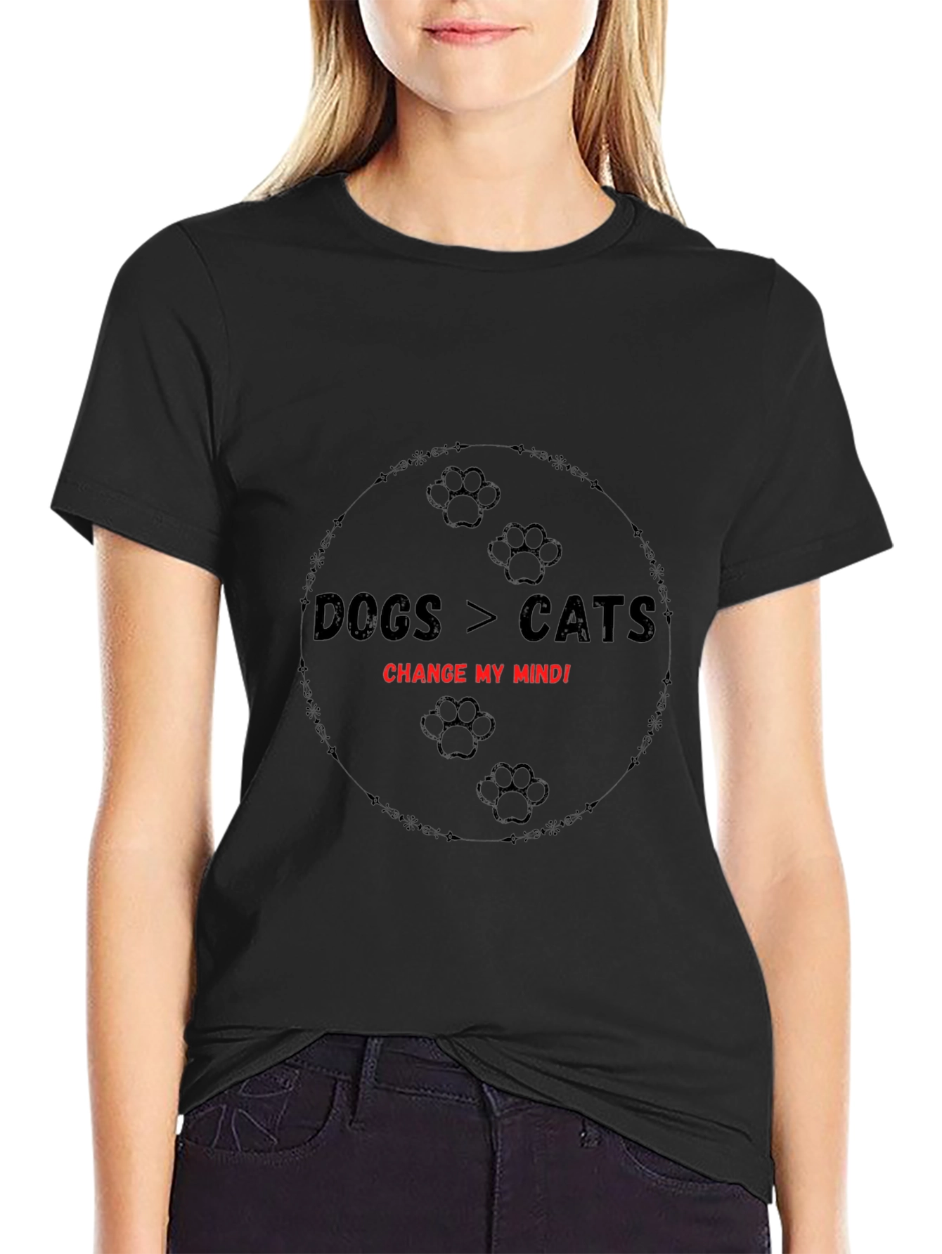 Dogs > Cats Change My Mind T-Shirt