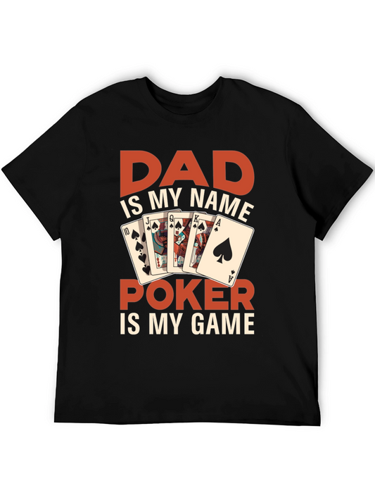 Dads Poker Game T-Shirt - Fun Gift for Poker Lovers