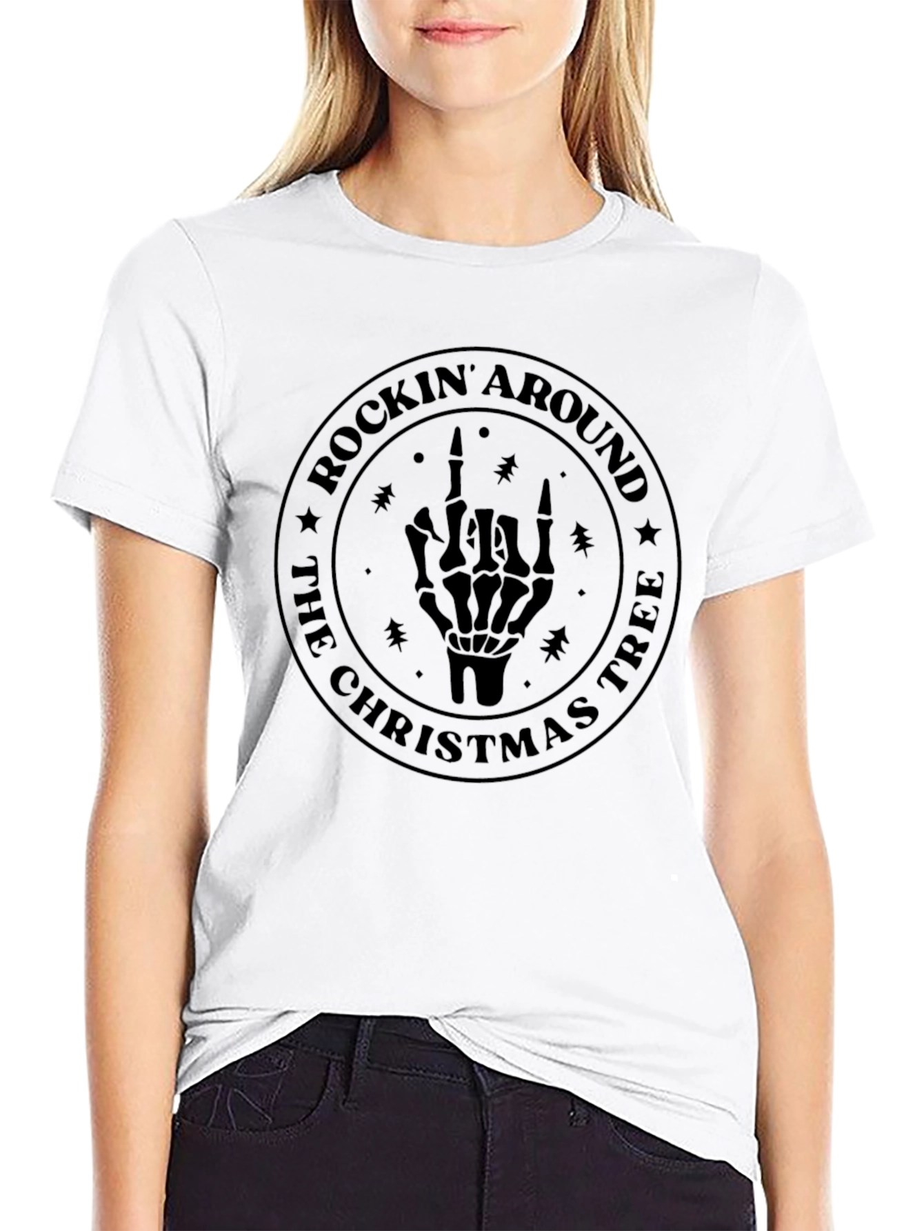 Rockin Around the Christmas Tree Graphic T-Shirt