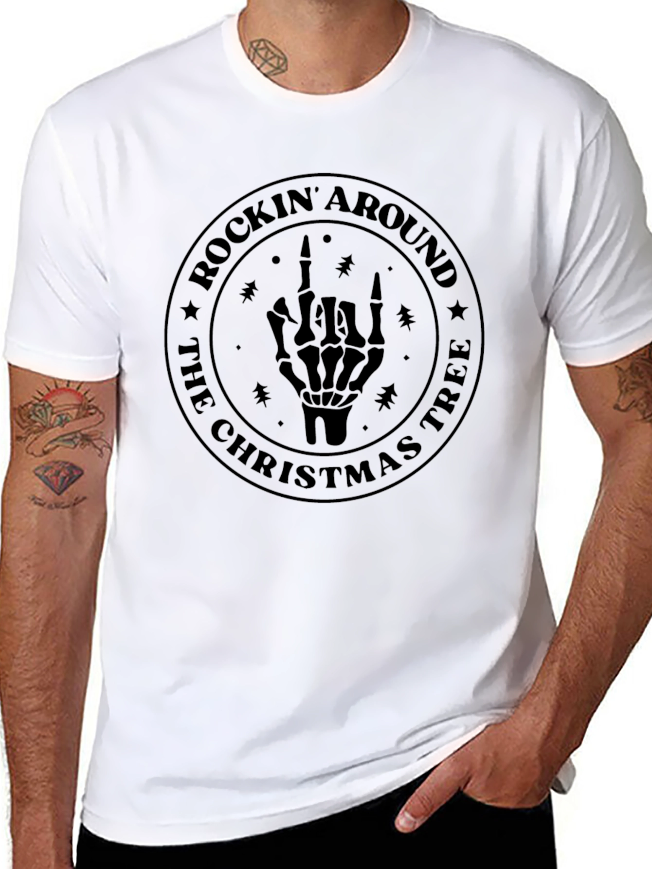 Rockin Around the Christmas Tree Graphic T-Shirt