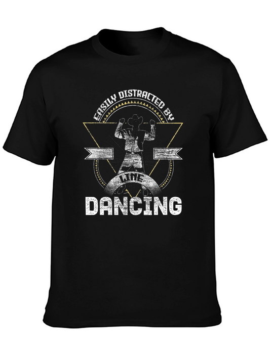 Easily Distracted By Line Dancing Graphic T-Shirt