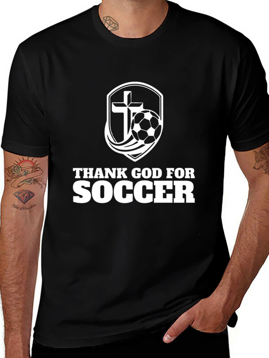 Thank God For Soccer T-Shirt Christian Gift
